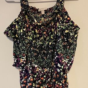 Woman Within Multicolor Floral Blouse 1X NWT